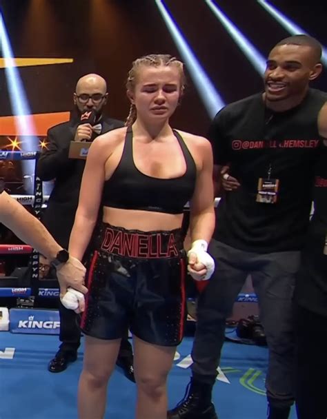 daniel hemsley onlyfans|OnlyFans boxer Daniella Hemsley lifts her top to celebrate